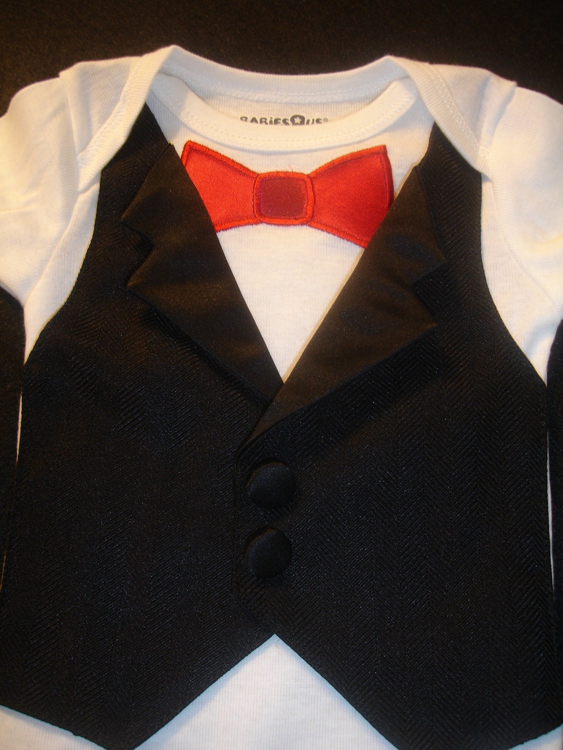 onesie tuxedo