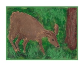 Deer Print Rives BFK 8x10