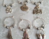 Honeymoon in Paris - Wine Charms inspired by 50 Shades of Grey