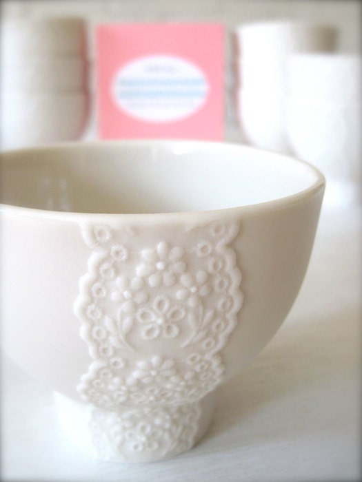 Lovely Porcelain Lace Bowl-Hideminy Lace Series