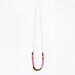 TWO LEFT Hot pink brass necklace