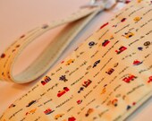 Pouch with detachable Handle/Keychain