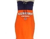 One of a Kind Gameday Dress made w/ Auburn Tshirt - Large FREE SHIPPING