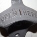 GRAY Bottle Opener / Cast Iron / Shabby Chic Decor / Mancave / Patio / Retro