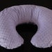 Baby/ Toddler Nursing Pillow Cover Lavendar Purple Minky Dots Fits Boppy