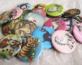 Fantasy Art Pinback Buttons--4 Pins for 6 Dollars--Pick and Choose
