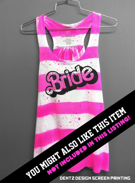 Bride Shirt - BARBIE Bride Scoop Neck Tank Top Romper - bridesmaid gift