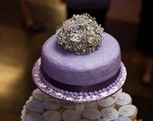 Vintage Crystal Cake Topper - Made To Order