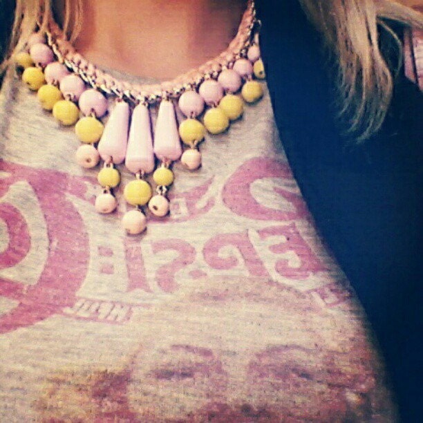 Pastel girly Statement Necklace