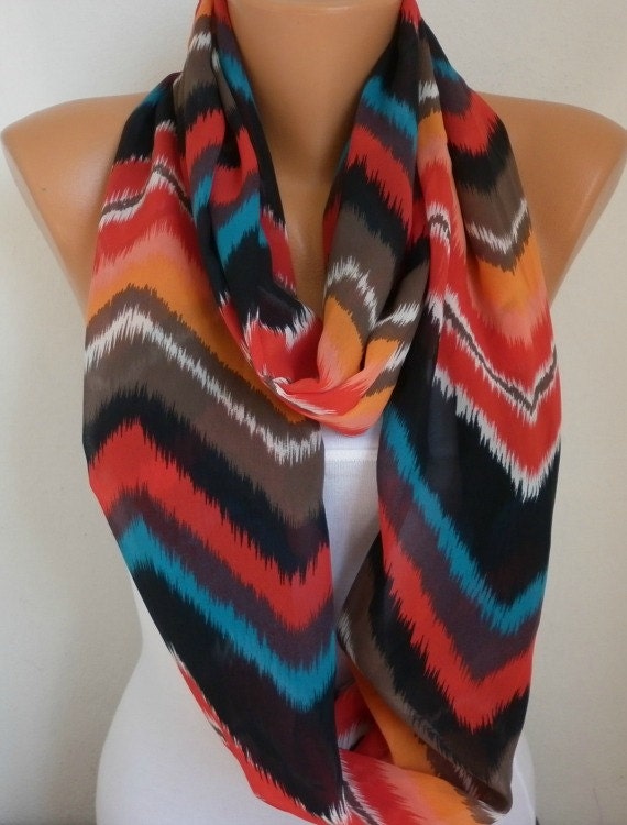 Infinity Scarf Shawl Circle Scarf  Loop Scarf Summer Scarf Gift -fatwoman