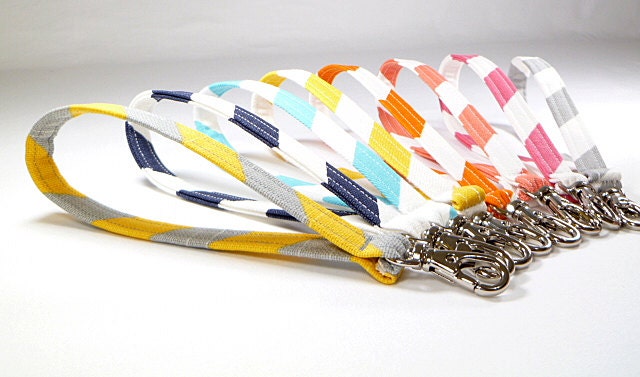 Detachable Wrist Strap Key Fob - to Match Your Flap Clutch