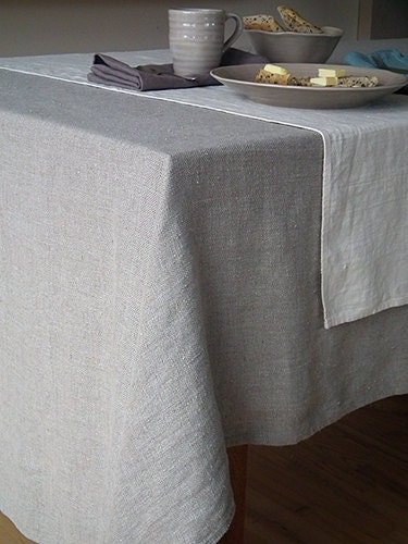 Natural Linen Tablecloth
