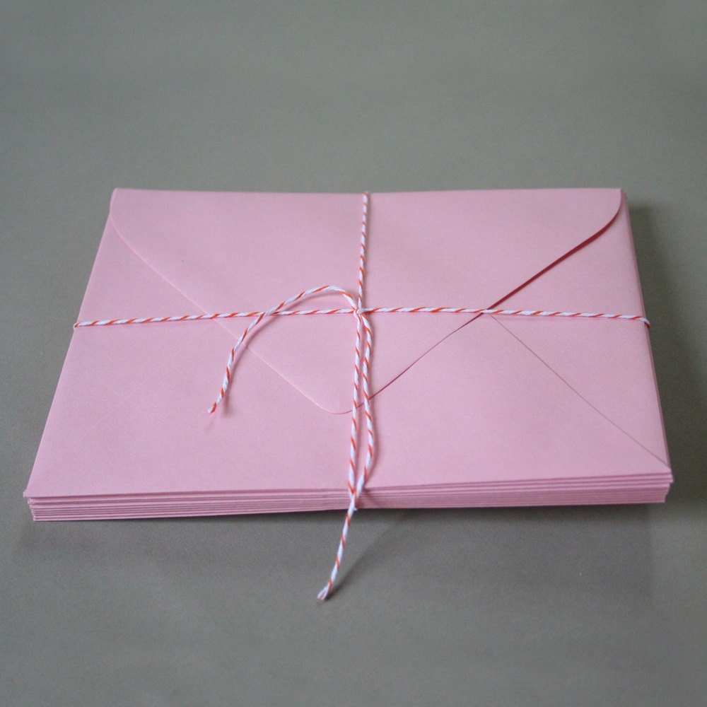 Pink A7 envelopes - package of 10