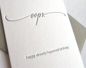 Letterpress Card-Birthday