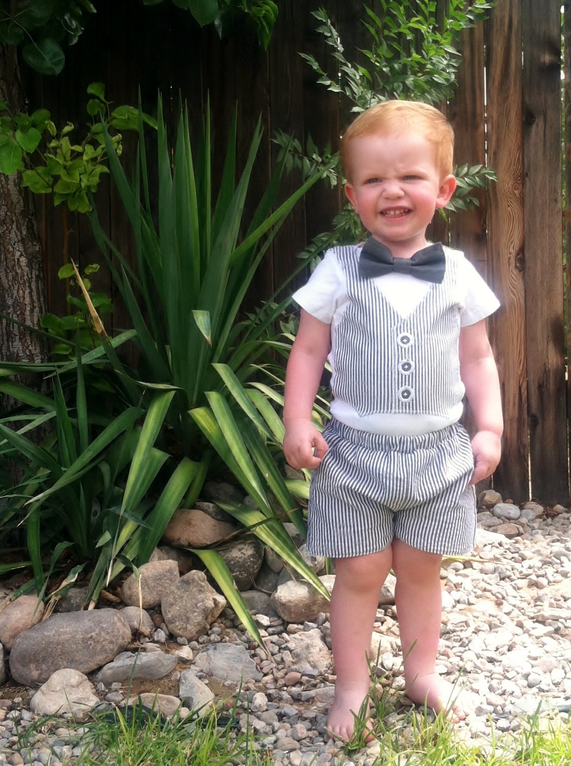 Infant Toddler Boy's Shorts - Seersucker - Boutique Baby Boy Clothes