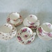 English Bone China Tea Cups Saucers - Instant Teacup Collection - 5 Teacup and Saucer Sets