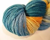 Hand dyed sock yarn, sw merino - Tide Pool