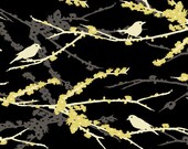 Joel Dewberry - AVIARY 2 - Sparrows in Cavern JD41 - Free Spirit Fabric - 1 Yard