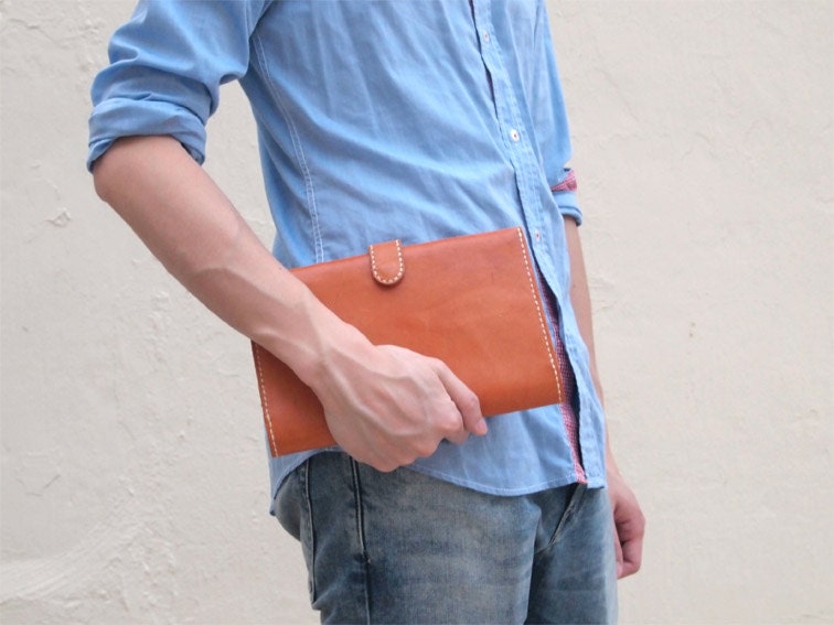 Personalized Moleskine Journal/ Notebook Sleeve - Leather - Hand Stitched