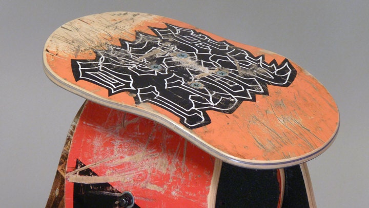 No. 336 - Recycled skateboard stool