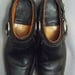 Vintage Black Leather Harness FRYE Mules. Women size 8M (38.5 Euro)