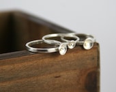 Tiny Sweet Poppy Stacking Ring
