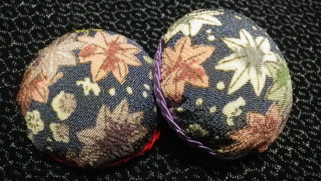 Pincushions For Thread Spool (Silk Kimono fabric)