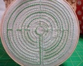 40% OFF Hoop Embroidery - Crazy Maze, Hand Embroidered WAS 27.00