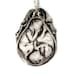 Twins Fetus Necklace Gemini In Utero Uterus Best Friend Anatomy Anatomical Black and White Surreal Illustration Jewelry
