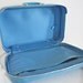 Little Baby Blue Suitcase Vintage Vinyl Sears Overnight Bag Travel Case Carry On Vegan Periwinkle Autumn Fall Eveteam