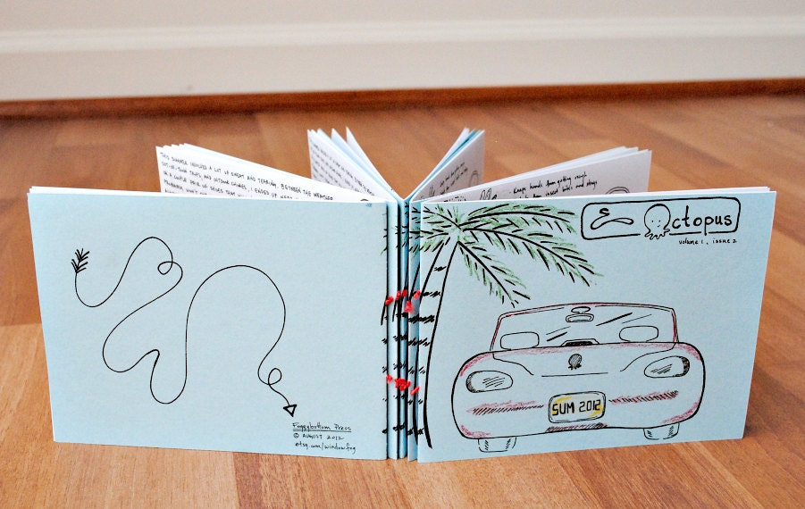 Zine & Octopus volume 1 issue 2 illustrated perzine art comic indie publishing