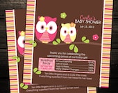 Adorable Owls Candy Wrappers - Set of 20 Wrappers - Baby Shower, Birthday Favors