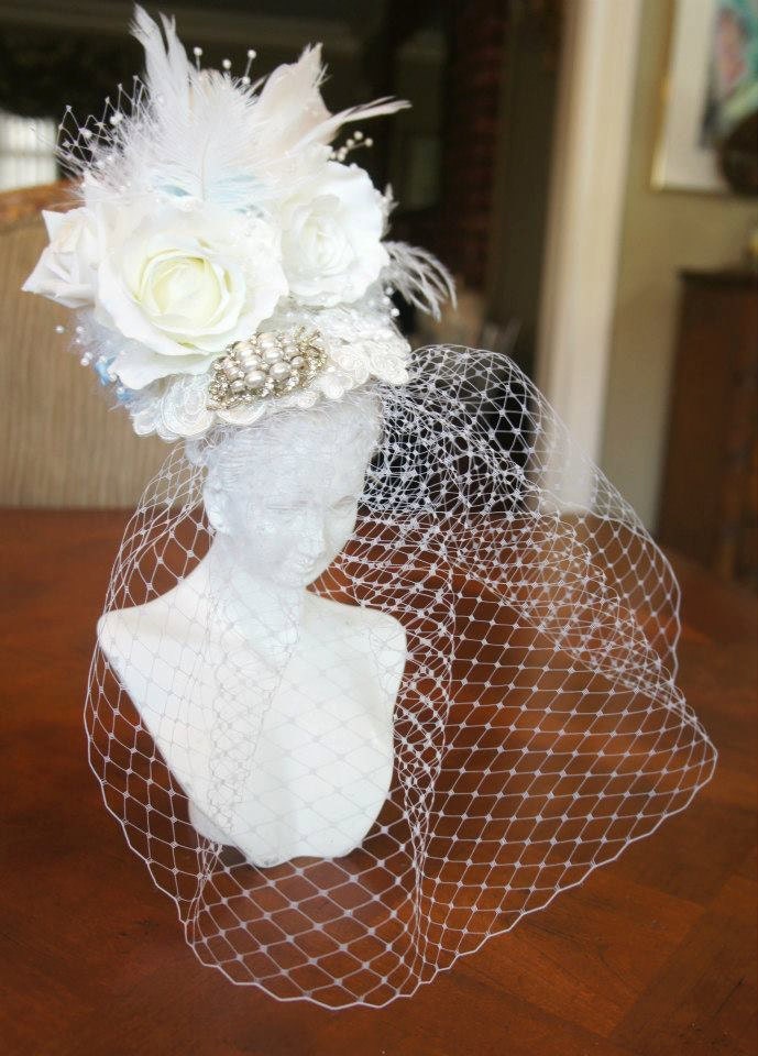 Made To Order Custom Bridal Cocktail Hat Headdress