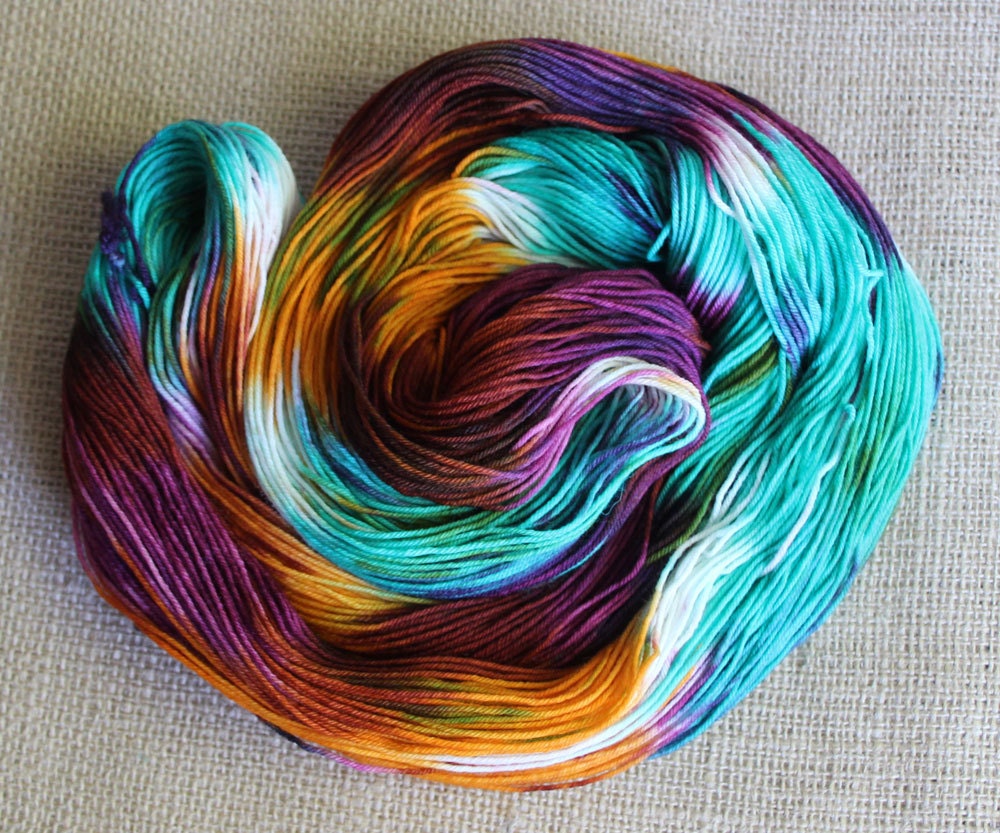 Bertie Bott's - SW Merino & Nylon Fingering Sock Yarn - Hand Dyed - 462 yds