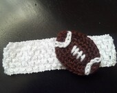 Crochet football Baby Girl footballball headband for New born, Baby girl Headband Photography Prop - U Pick own Headband Color