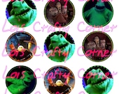 Oogie,Lock,Shock, and Barrel  Digital Collage sheet for Scrapbooking or Bottle Caps