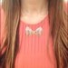 Shiny Bow Necklace
