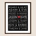 Famous Couples Subway Print - 8x10 Fully Customizable - Unique Wedding, Valentines or Anniversary