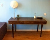 Bloom Desk / Console Table in Dark Walnut