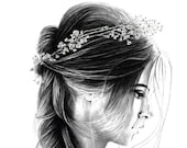 5x7 Bellaire- Fashion Illustration Print