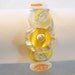 Yellow and White Button Bracelet