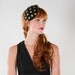 Holiday Party Winter Fascinator Large Teardop Headand