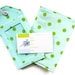 Getaway Travel Set: Luggage Tag & Passport Sleeve Lime Polka Dots