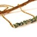 Tree Agate Row Necklace