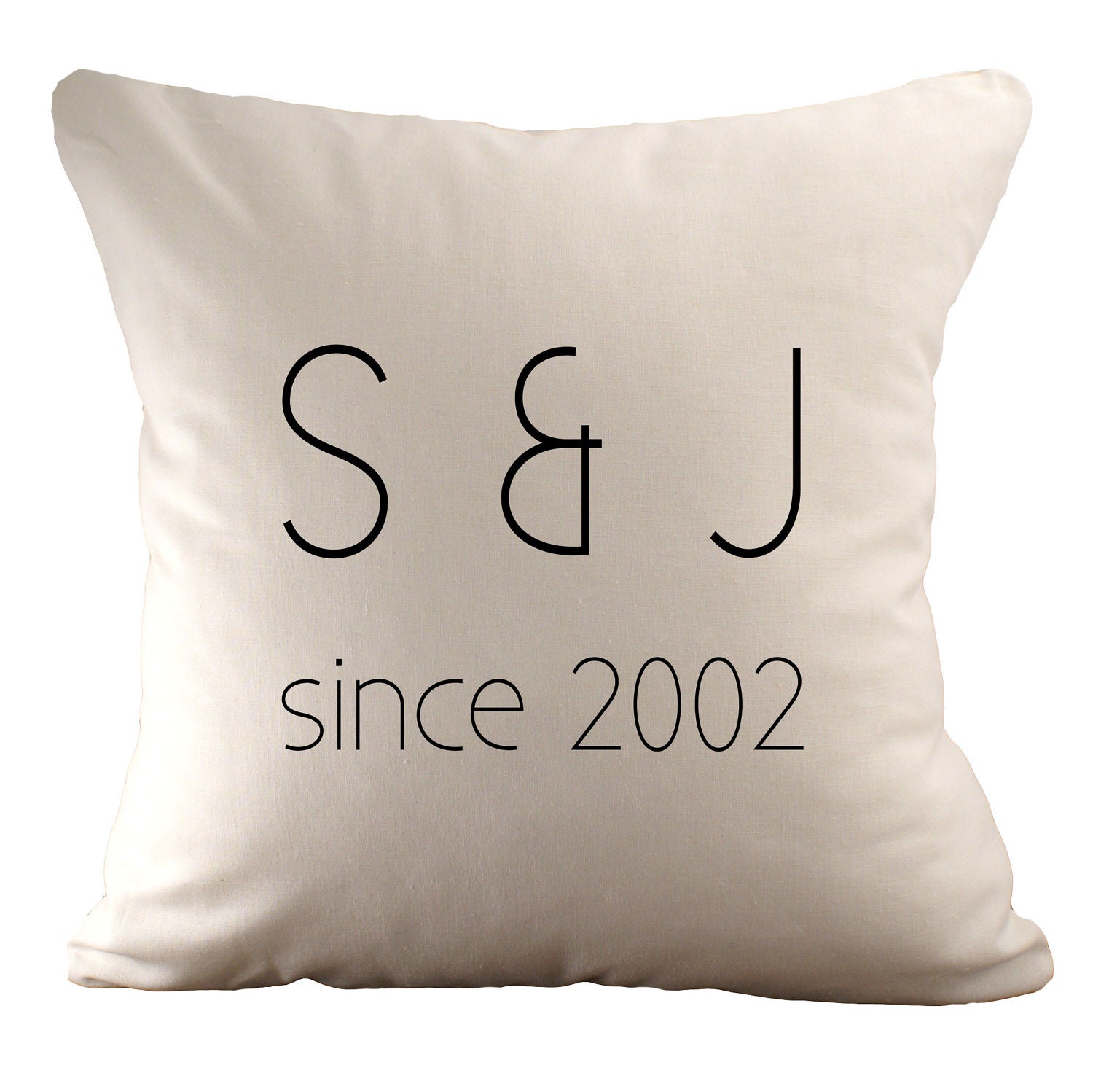 Custom Cushion Cover - Choose Your Text and Font - 18x18