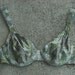 Vintage Bra, Victoria's Secret, Vintage Lingerie, Green Bra, Snakeskin Print, 1990's, Size 36B,