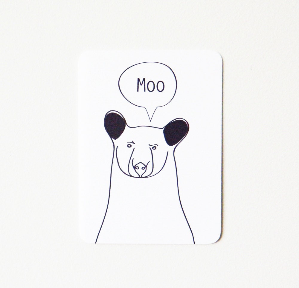 Moo Bear card