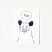 Moo Bear card
