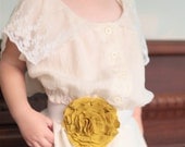 The Evelyn Ruffle Petal Girls Stretch Belt - 8 colors - Fits one to eight years.