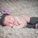 The Sofia Flower Beanie in Oatmeal, Dusty Pink, Taupe and Green with Matching Leg Warmers in Newborn to 24 Months Size- MADE TO ORDER